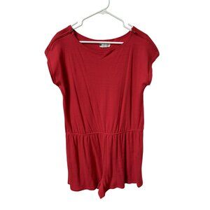 Vintage Units brand Womens Red Shorts Romper Made in USA OS